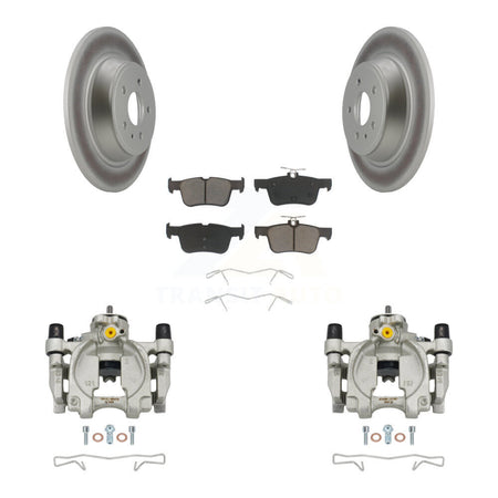 Rear Brake Caliper Coat Rotor Ceramic Pad Kit For Ford Escape Fusion Lincoln MKC MKX MKZ KCG-100152C