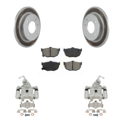 Rear Disc Brake Caliper Coated Rotors And Semi-Metallic Pads Kit For Hyundai Elantra rear brakes KCG-100206S
