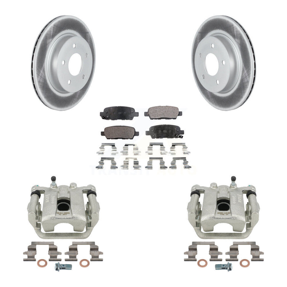Rear Disc Brake Caliper Coated Rotors And Ceramic Pads Kit For Nissan Rogue Sport LEAF KCG-100208T