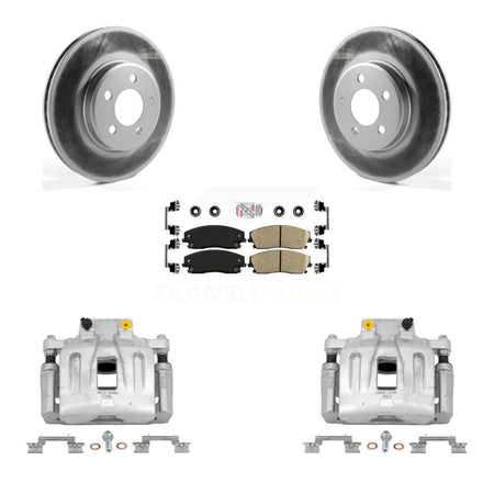 Front Brake Caliper Coat Rotor Ceramic Pad Kit For Chrysler 300 Dodge Charger Challenger KCG-100269N