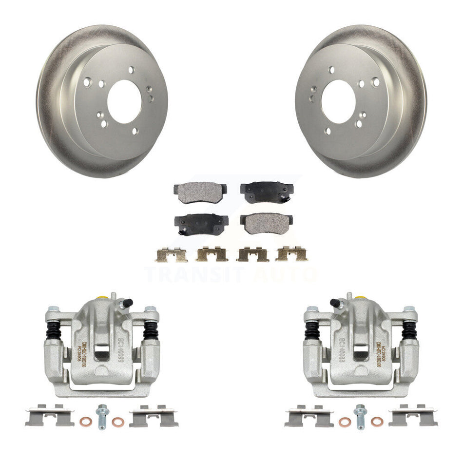 Rear Disc Brake Caliper Coated Rotors And Ceramic Pads Kit For Kia Sportage Hyundai Tucson KCG-100273T