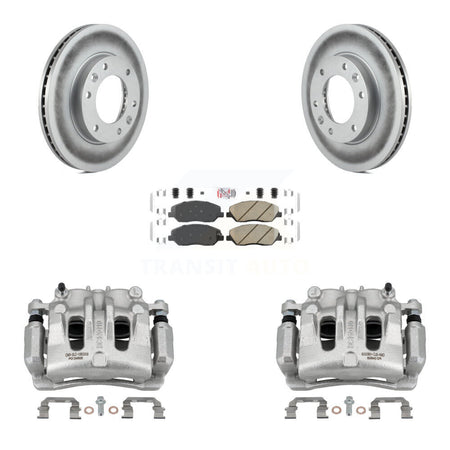 Front Disc Brake Caliper Coat Rotor And Ceramic Pad Kit For Kia Sedona Hyundai Entourage KCG-100276N