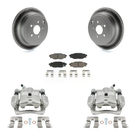 Rear Disc Brake Caliper Coated Rotor And Ceramic Pad Kit For Subaru Impreza Forester WRX KCG-100292C