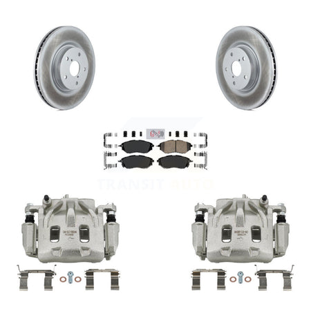 Front Brake Caliper Coat Rotors Ceramic Pad Kit For Subaru Outback WRX Legacy Tribeca B9 KCG-100310N