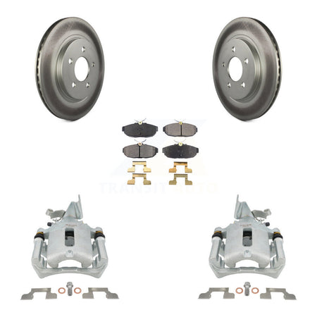 Rear Disc Brake Caliper Coated Rotors And Ceramic Pads Kit For Ford Mustang KCG-100319T