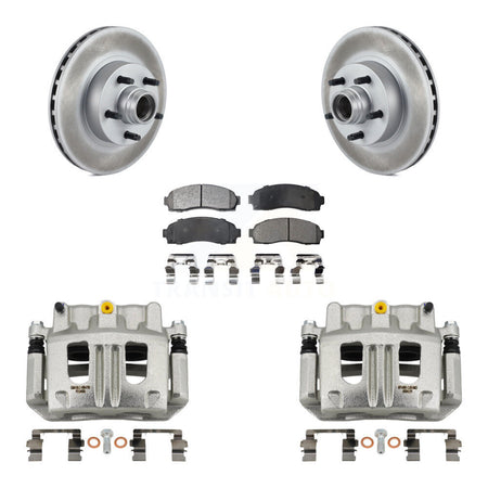 Front Brake Caliper Coat Rotor & Ceramic Pad Kit For Ford Ranger Mazda B3000 B2300 B4000 KCG-100443T