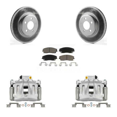 Front Brake Caliper Coat Rotor Ceramic Pad Kit For Dodge Chrysler 300 Charger Challenger KCG-100445C
