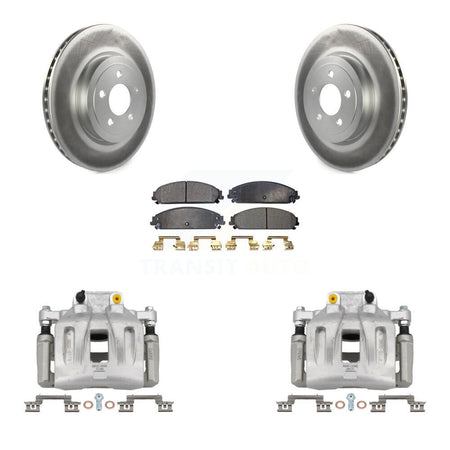 Front Brake Caliper Coat Rotor And Ceramic Pad Kit For Chrysler 300 Dodge Charger Magnum KCG-100451T