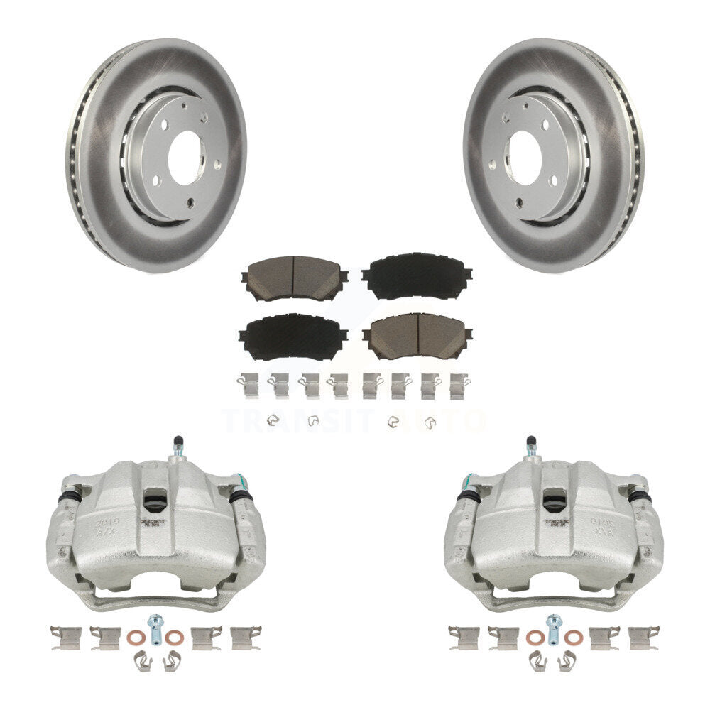 Front Brake Caliper Coat Rotor Ceramic Pad Kit For 2019-2021 Mazda 6 Naturally Aspirated KCG-100453C