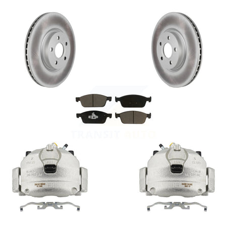 Front Disc Brake Caliper Coated Rotors And Ceramic Pads Kit For Ford Transit Connect KCG-100459C