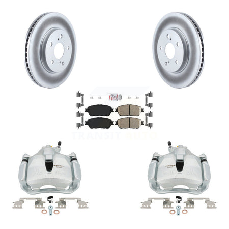 Front Brake Caliper Coat Rotor And Ceramic Pad Kit For Toyota Sienna Camry Solara Avalon KCG-100464N
