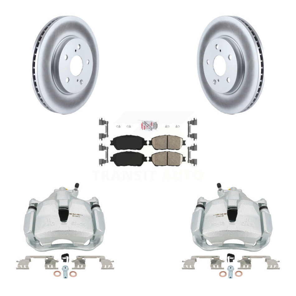 Front Brake Caliper Coat Rotor And Ceramic Pad Kit For Toyota Sienna Camry Solara Avalon KCG-100464N