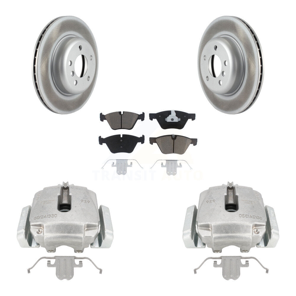 Front Disc Brake Caliper Coated Rotors And Ceramic Pads Kit For BMW 528i xDrive KCG-100466C