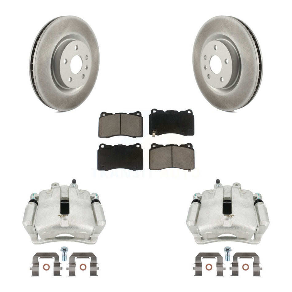 Front Brake Caliper Coat Rotor Ceramic Pad Kit For Buick Regal 2.4L With Brembo Calipers KCG-100470C