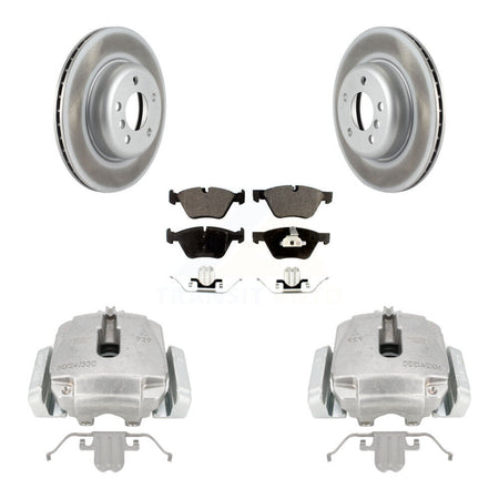 Front Disc Brake Caliper Coated Rotors And Ceramic Pads Kit For BMW 528i xDrive KCG-100471T