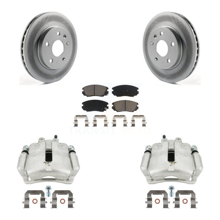 Front Brake Caliper Coat Rotor Ceramic Pad Kit For Chevrolet Malibu Buick Regal LaCrosse KCG-100472C