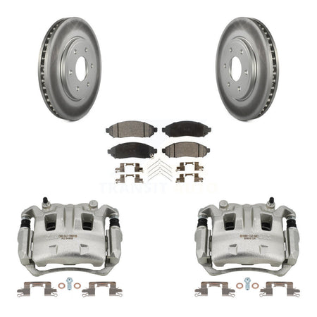 Front Brake Caliper Coat Rotors Semi-Metallic Pad Kit For Nissan Frontier Suzuki Equator KCG-100473P