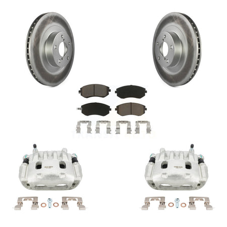 Front Brake Caliper Coat Rotors Ceramic Pad Kit For Subaru Forester Impreza Outback Baja KCG-100488C