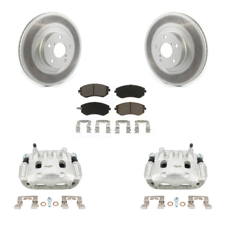 Front Brake Caliper Coat Rotors & Ceramic Pad Kit For Subaru Outback Impreza Legacy Baja KCG-100489C