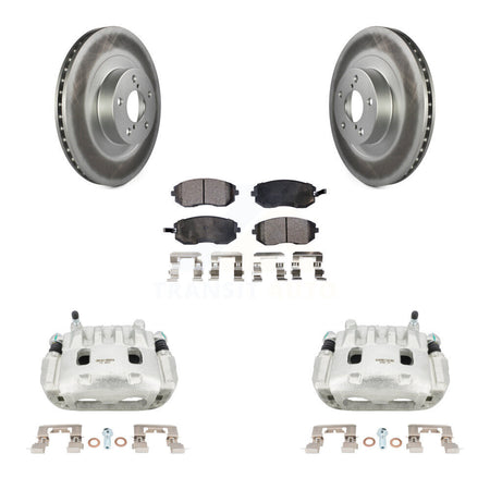 Front Brake Caliper Coat Rotors Ceramic Pad Kit For Subaru Forester Impreza Outback Baja KCG-100495T