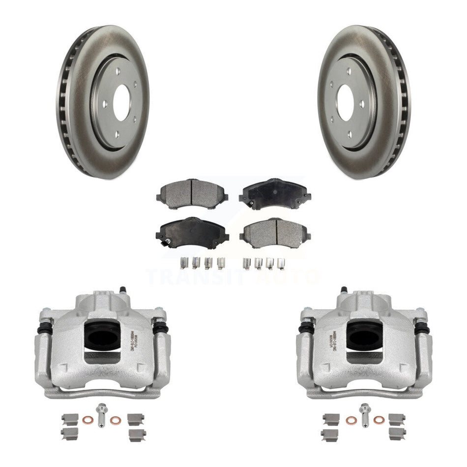 Front Brake Caliper Coat Rotors Semi-Metallic Pad Kit For Dodge Grand Caravan Chrysler & KCG-100500P
