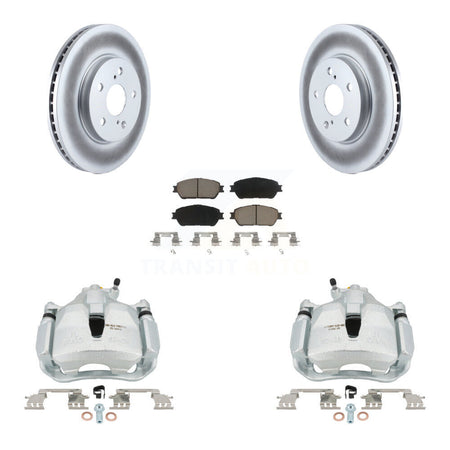 Front Brake Caliper Coat Rotor And Ceramic Pad Kit For Toyota Sienna Camry Solara Avalon KCG-100518C