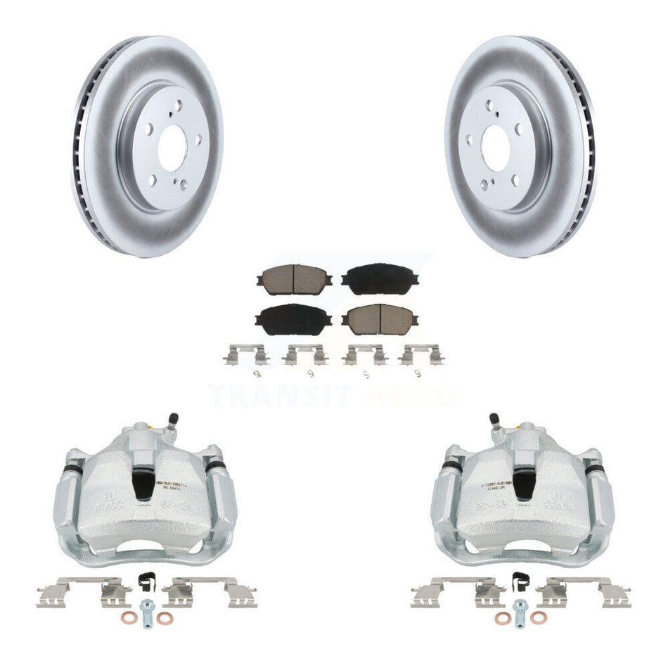 Front Brake Caliper Coat Rotor And Ceramic Pad Kit For Toyota Sienna Camry Solara Avalon KCG-100518C
