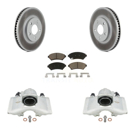 Front Brake Caliper Coat Rotor And Ceramic Pad Kit For Cadillac DeVille Disc rear brakes KCG-100522C