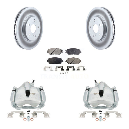 Front Brake Caliper Coat Rotor And Ceramic Pad Kit For Toyota Sienna Camry Solara Avalon KCG-100525T
