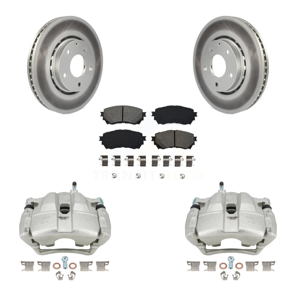 Front Brake Caliper Coat Rotor And Semi-Metallic Pad Kit For Mazda 6 Naturally Aspirated KCG-100544S