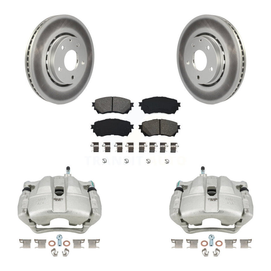 Front Brake Caliper Coat Rotor And Semi-Metallic Pad Kit For Mazda 6 Naturally Aspirated KCG-100544S