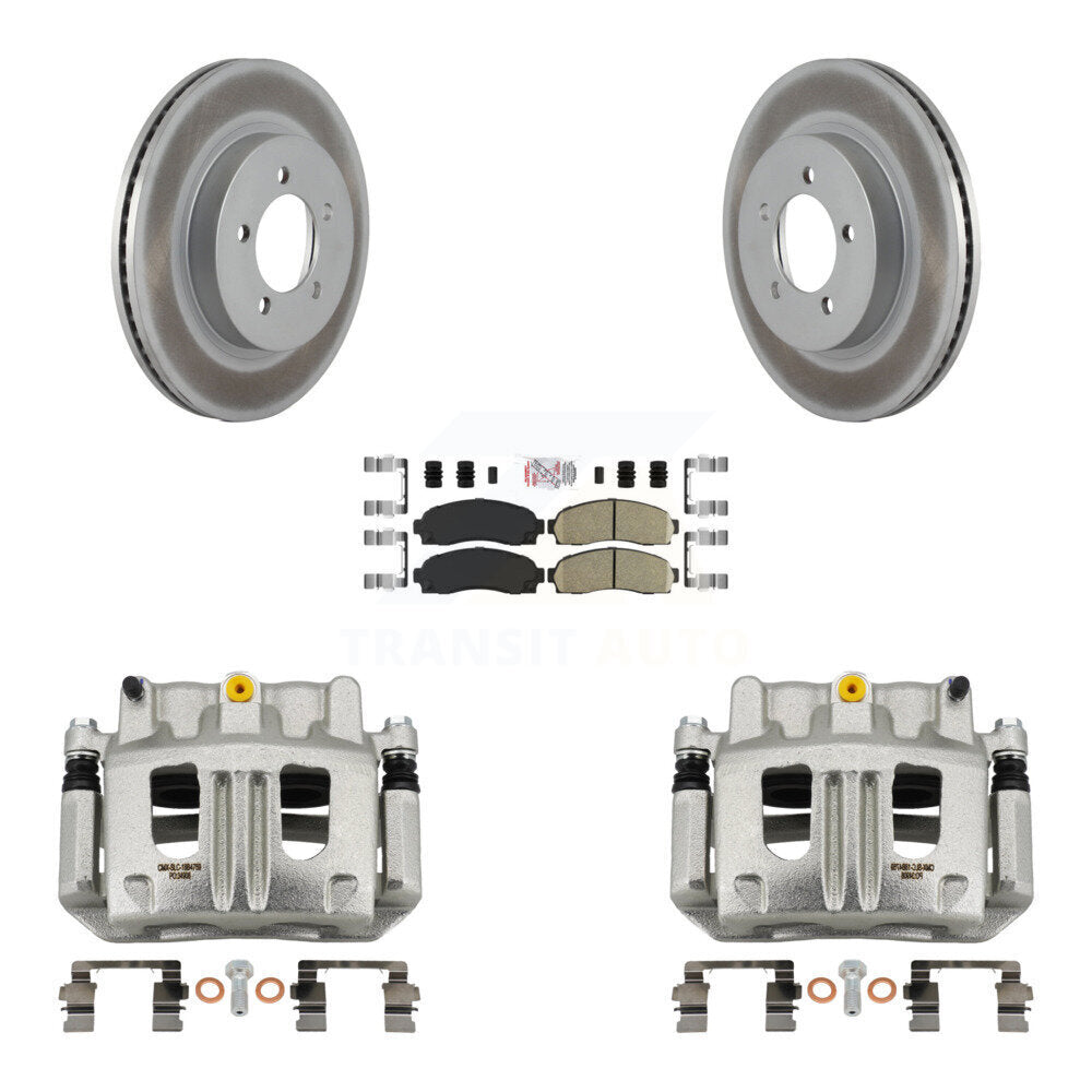 Front Brake Caliper Coat Rotor And Ceramic Pad Kit For Ford Explorer Mercury Mountaineer KCG-100564N