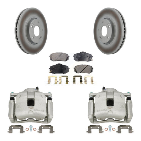 Front Brake Caliper Coat Rotors Ceramic Pad Kit For 2016 Kia Sportage 2.4L From 12 10 15 KCG-100564T