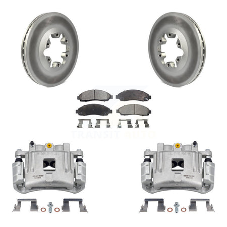 Front Brake Caliper Coat Rotor & Semi-Metallic Pad Kit For Chevrolet Colorado GMC Canyon KCG-100567P