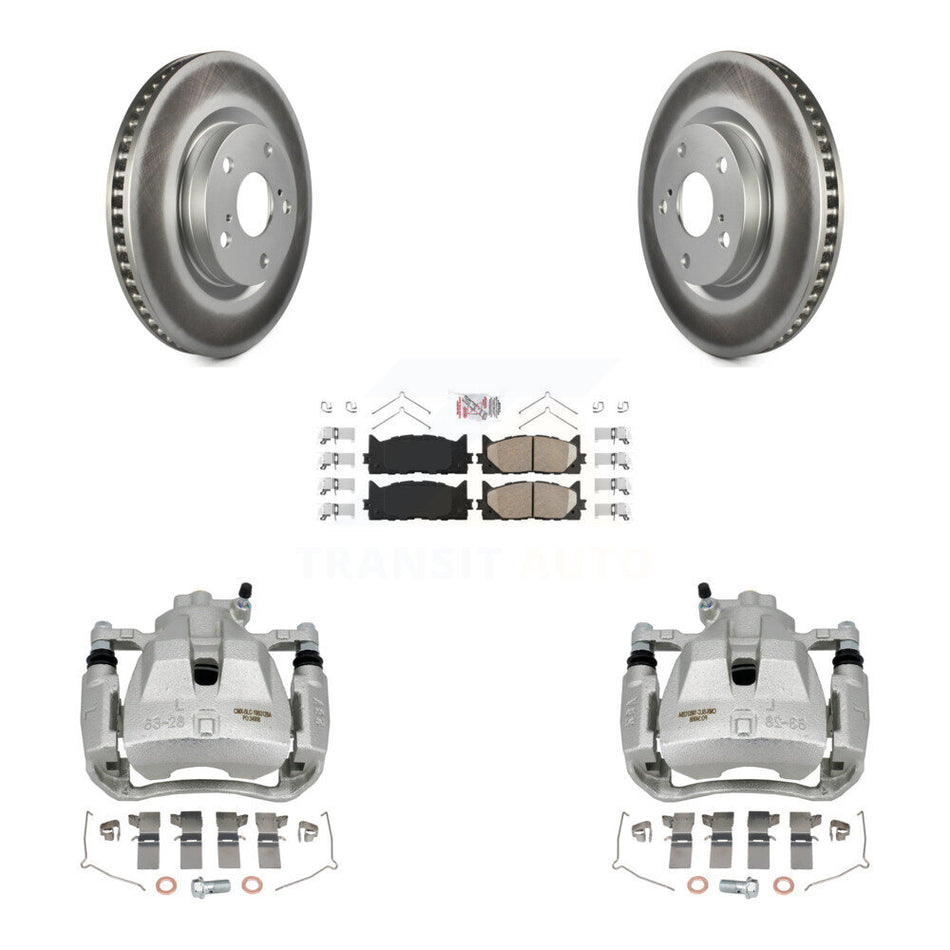 Front Disc Brake Caliper Coat Rotors Ceramic Pad Kit For Toyota Camry Lexus ES350 Avalon KCG-100575N