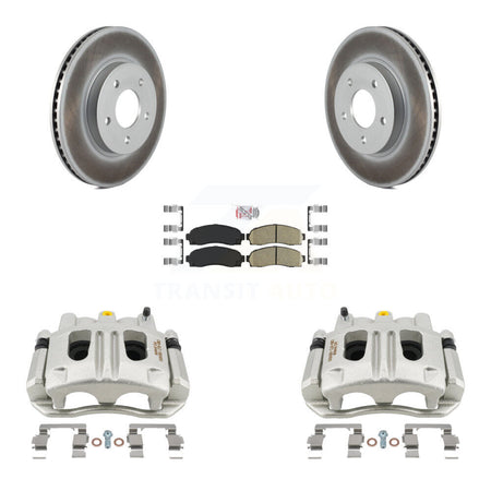 Front Brake Caliper Coat Rotors Ceramic Pad Kit For Chevrolet Equinox Saturn Vue Pontiac KCG-100582N