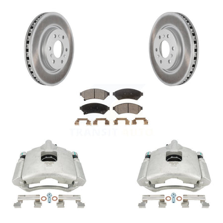 Front Brake Caliper Coat Rotors & Ceramic Pad Kit For Pontiac Montana Chevrolet Uplander KCG-100585T