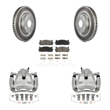 Front Disc Brake Caliper Coat Rotors Ceramic Pad Kit For Toyota Camry Lexus ES350 Avalon KCG-100596C
