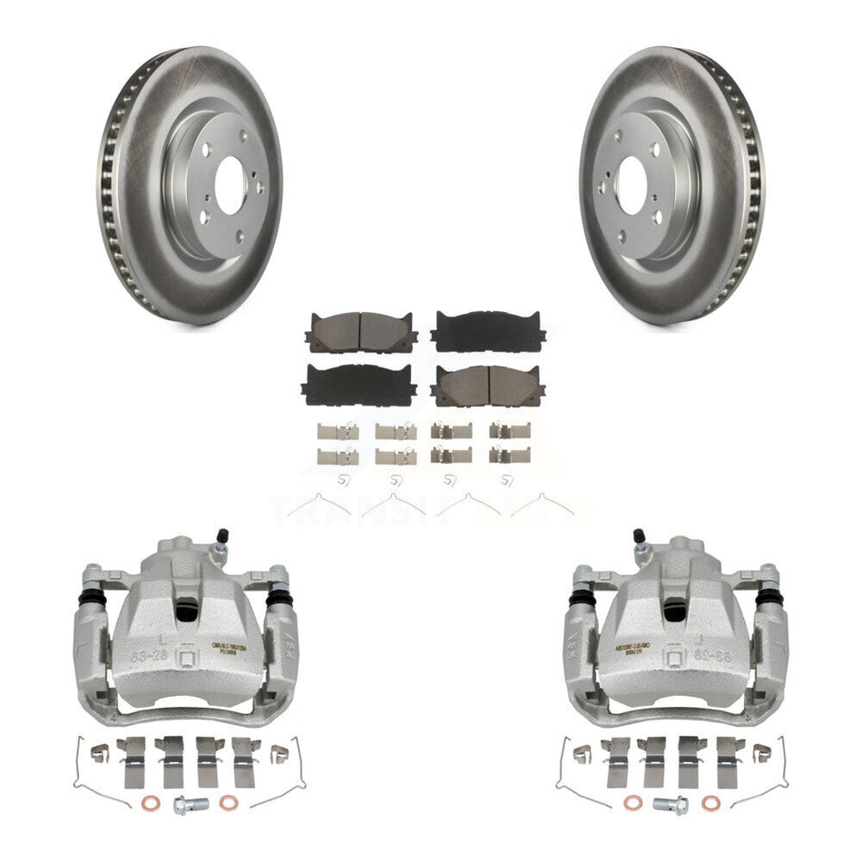 Front Disc Brake Caliper Coat Rotors Ceramic Pad Kit For Toyota Camry Lexus ES350 Avalon KCG-100596C