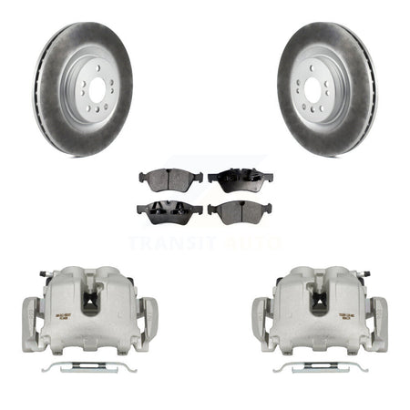 Front Disc Brake Caliper Coated Rotors And Ceramic Pads Kit For Mercedes-Benz ML350 R350 KCG-100604T