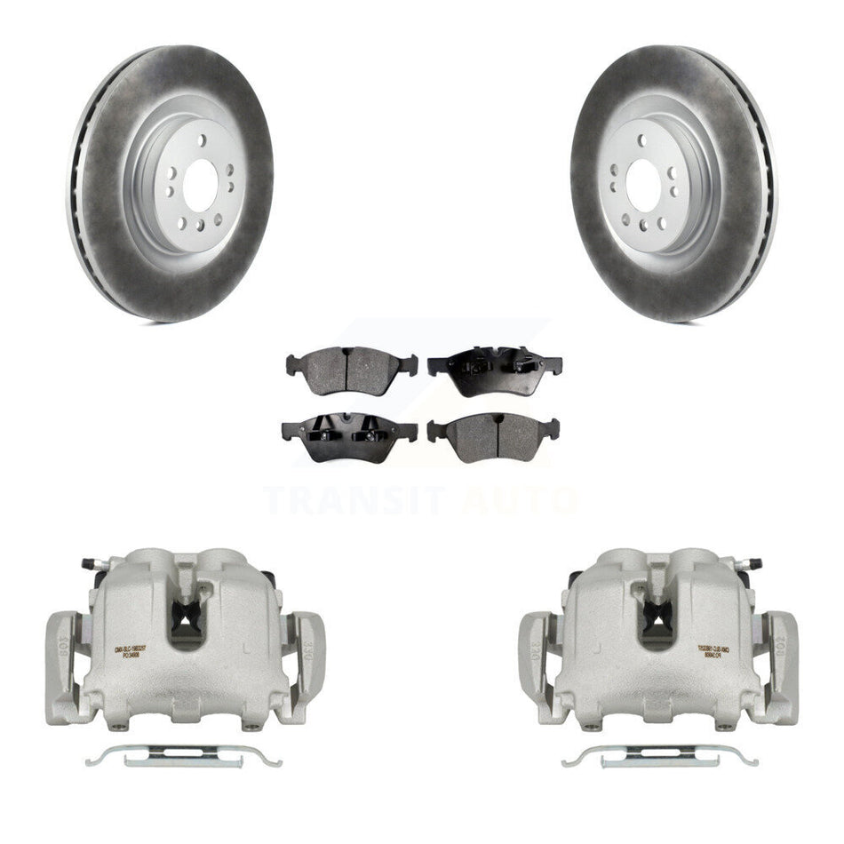 Front Disc Brake Caliper Coated Rotors And Ceramic Pads Kit For Mercedes-Benz ML350 R350 KCG-100604T