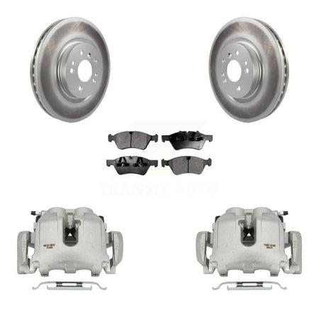 Front Brake Caliper Coat Rotor & Ceramic Pad Kit For Mercedes-Benz ML350 R350 ML500 R320 KCG-100605T
