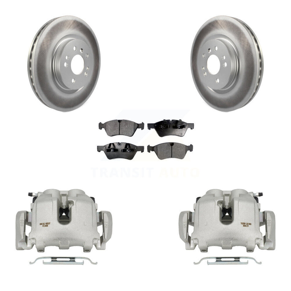 Front Brake Caliper Coat Rotor & Ceramic Pad Kit For Mercedes-Benz ML350 R350 ML500 R320 KCG-100605T