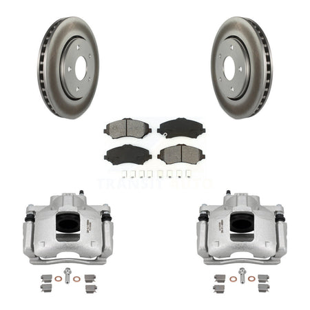 Front Brake Caliper Coat Rotors Semi-Metallic Pad Kit For Dodge Grand Caravan Chrysler & KCG-100611S