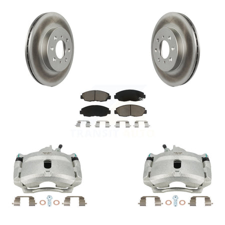 Front Disc Brake Caliper Coat Rotor And Ceramic Pad Kit For Honda Civic Acura EL Insight KCG-100612C