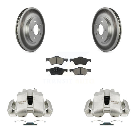 Front Brake Caliper Coat Rotor And Semi-Metallic Pad Kit For Ford Escape Mercury Mariner KCG-100616S