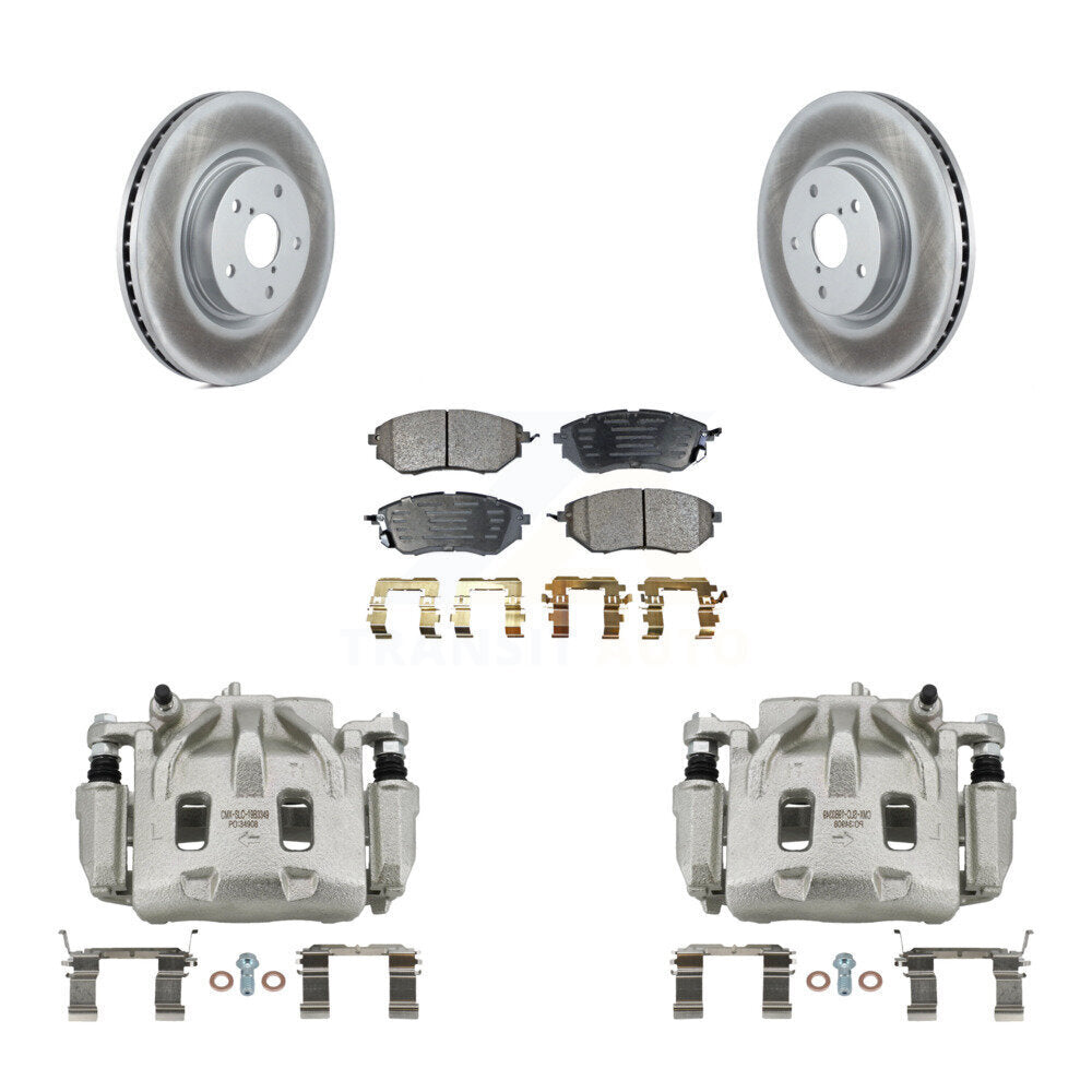 Front Brake Caliper Coat Rotors & Semi-Metallic Pad Kit For Subaru Outback WRX Legacy B9 KCG-100619P