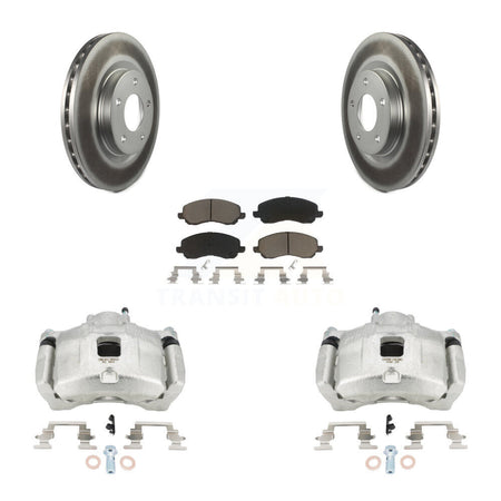 Front Brake Caliper Coat Rotor & Ceramic Pad Kit For Jeep Patriot Dodge Compass Chrysler KCG-100622C