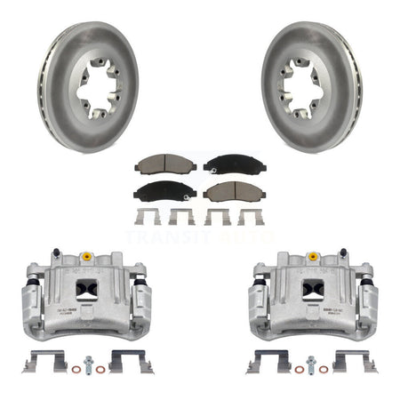 Front Brake Caliper Coat Rotor & Ceramic Pad Kit For Chevrolet Colorado GMC Canyon Isuzu KCG-100626C