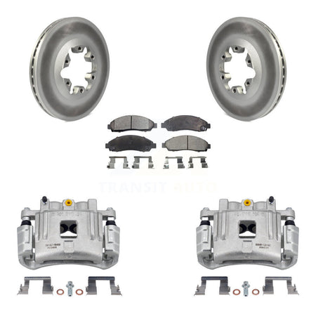 Front Brake Caliper Coat Rotor & Ceramic Pad Kit For Chevrolet Colorado GMC Canyon Isuzu KCG-100637T